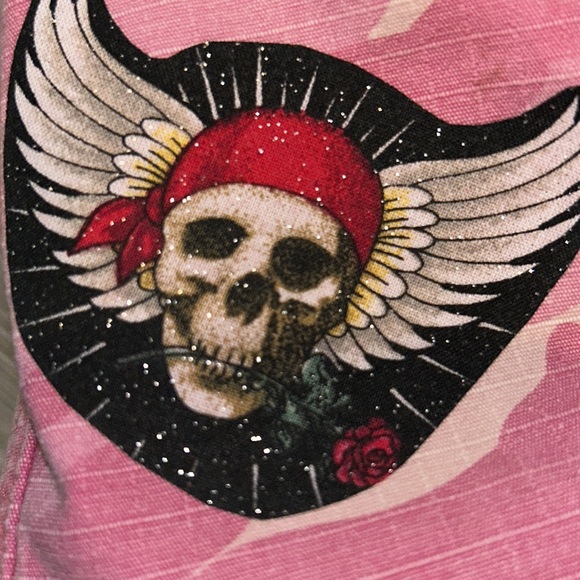 BETSEY JOHNSON MEETS VANS MEETS ED HARDY vibes   Unique bag for sure - Picture 12 of 12